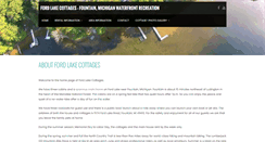 Desktop Screenshot of fordlakecottages.com
